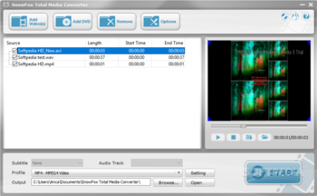 SnowFox DVD & Video Converter screenshot