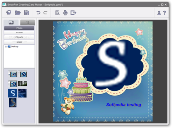 SnowFox Greeting Card Maker screenshot