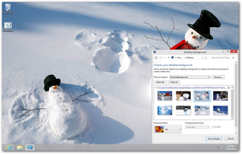 Snowmen Theme screenshot