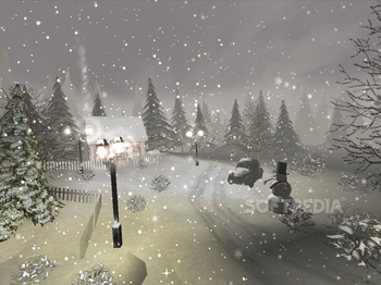 Snowy Winter 3D Screensaver screenshot 2