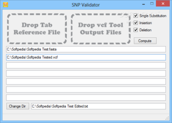 SNP Validator screenshot