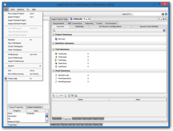 soapUI Pro screenshot 2