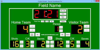 Soccer Scoreboard Pro screenshot