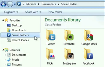 SocialFolders screenshot