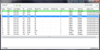 Socket Sniffer screenshot
