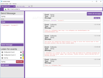 Socket.io tester screenshot 3