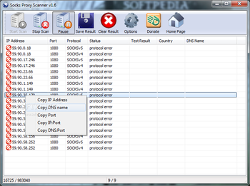 Socks Proxy Scanner screenshot 2