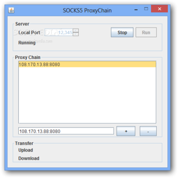 SOCKS5 ProxyChain screenshot