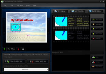 SocuSoft DV to DVD Converter screenshot