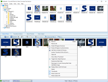 Socusoft Photo to Video Converter Free Version screenshot