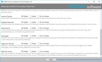 SODAT Privacy Protection Tool screenshot 2