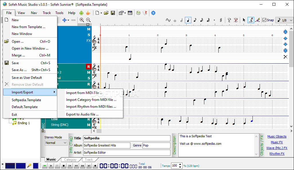 Sofeh Music Studio 6.4.5 - تحميل تنزيل مجانا