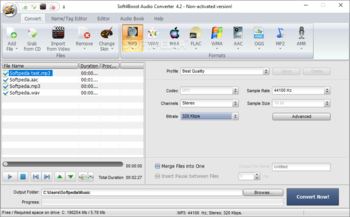 Soft4Boost Audio Converter screenshot 1