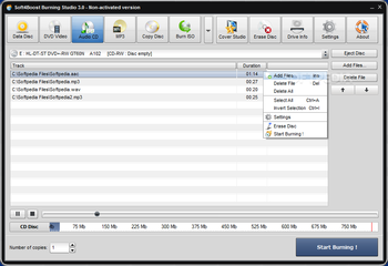 Soft4Boost Burning Studio screenshot 2