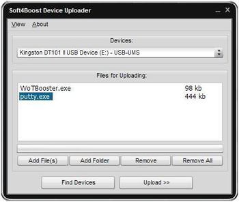 Soft4Boost Device Uploader screenshot