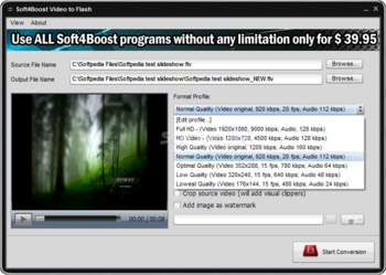 Soft4Boost Video to Flash screenshot 2