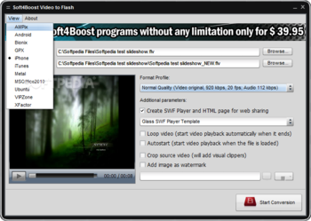 Soft4Boost Video to Flash screenshot 3
