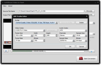 Soft4Boost Video to Flash screenshot