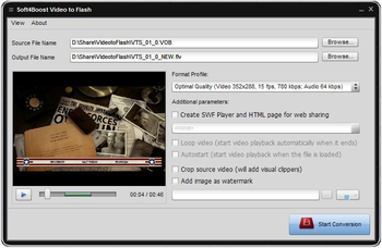 Soft4Boost Video to Flash screenshot 2