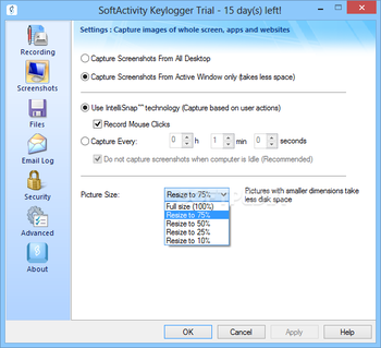 SoftActivity Keylogger screenshot 2