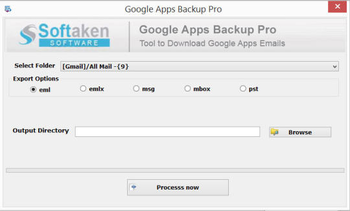 Softaken Google Apps Backup Pro screenshot
