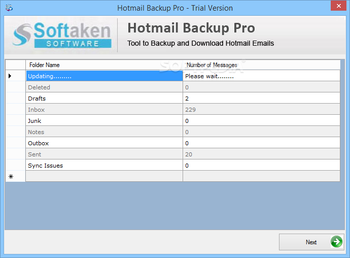 Softaken Hotmail Backup Pro screenshot 2