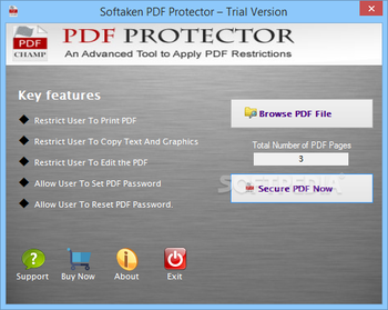 Softaken PDF Protector screenshot