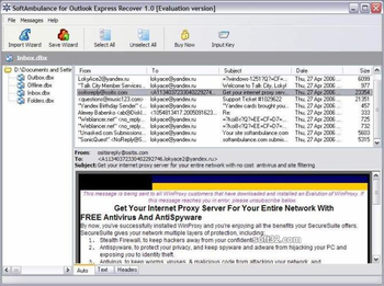 SoftAmbulance 4 Outlook Express screenshot 2