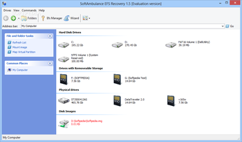 SoftAmbulance EFS Recovery screenshot