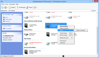 SoftAmbulance EFS Recovery screenshot 2