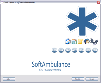 SoftAmbulance Email Recovery screenshot