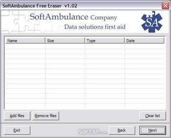 SoftAmbulance Free Eraser screenshot 2