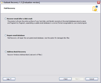 SoftAmbulance Outlook Recovery screenshot
