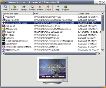 Softany Screensaver Remover screenshot