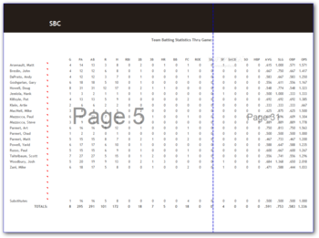 Softball / Baseball Team Calculator screenshot 2