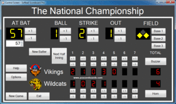 Softball Scoreboard Pro screenshot