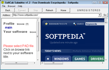 SoftCab Submitter screenshot