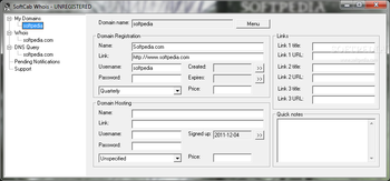 SoftCab Whois screenshot