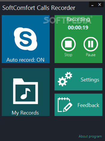 SoftComfort Calls Recorder screenshot
