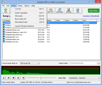 Softdiv MP3 to WAV Converter screenshot 3