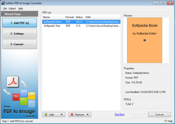 Softdiv PDF to Image Converter screenshot