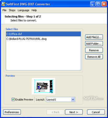 SoftFirst DWG-DXF Converter screenshot