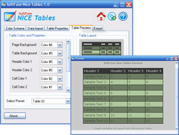 SoftFuse Nice Tables screenshot 2