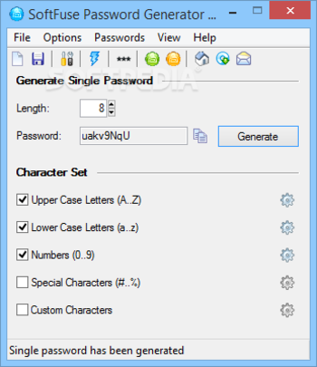 SoftFuse Password Generator Free screenshot