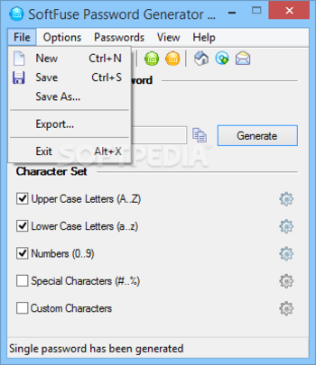 SoftFuse Password Generator Free screenshot 2