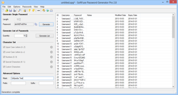 SoftFuse Password Generator Pro screenshot