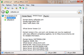 SoftFuse Whois screenshot 2