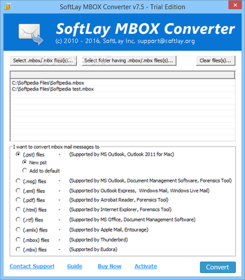 SoftLay MBOX Converter screenshot