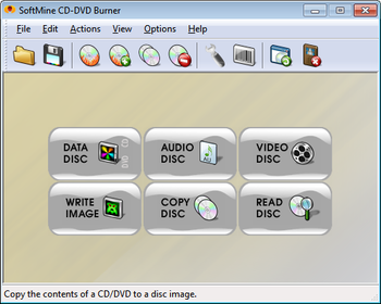 SoftMine CD-DVD Burner screenshot