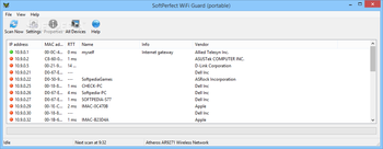 SoftPerfect WiFi Guard Portable screenshot